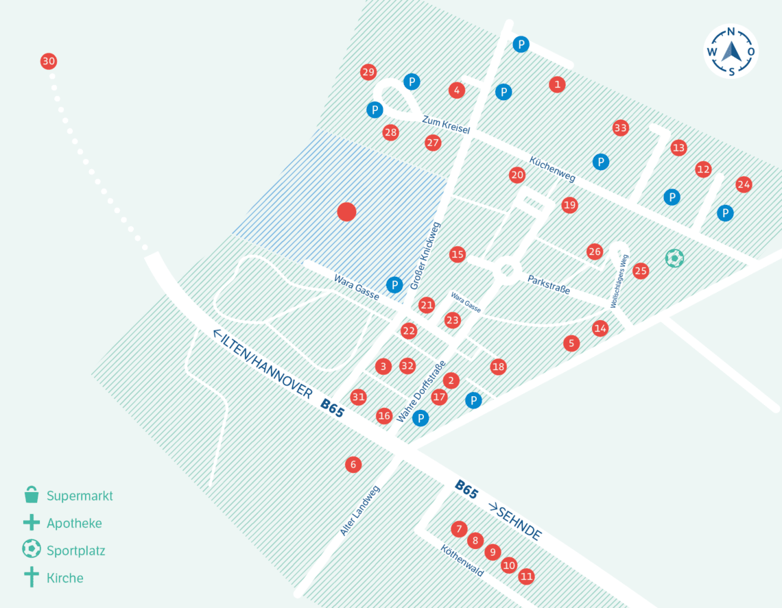 Standortkarte Sehnde-Köthenwald